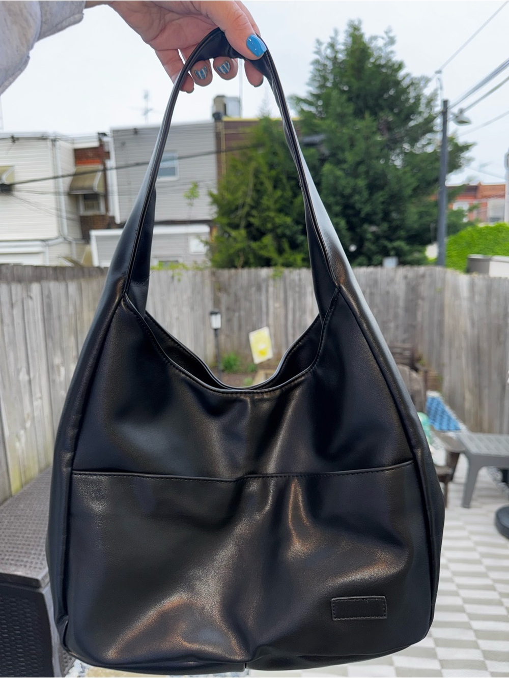 Vegan Leather Shoulder Bag